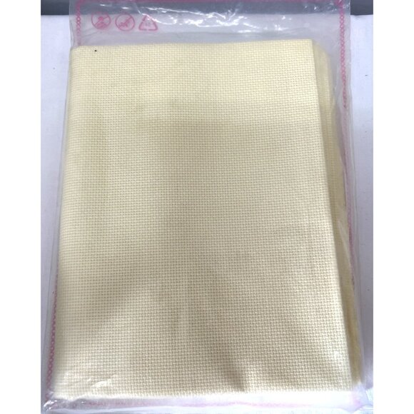 Cream Cotton Aida Cloth Cross Stitch Fabric - 59" x 1 Yard - 14CT - Picture 3 of 3